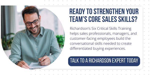click here to contact richardson's team to learn about implementing the six critical skills training program for your team